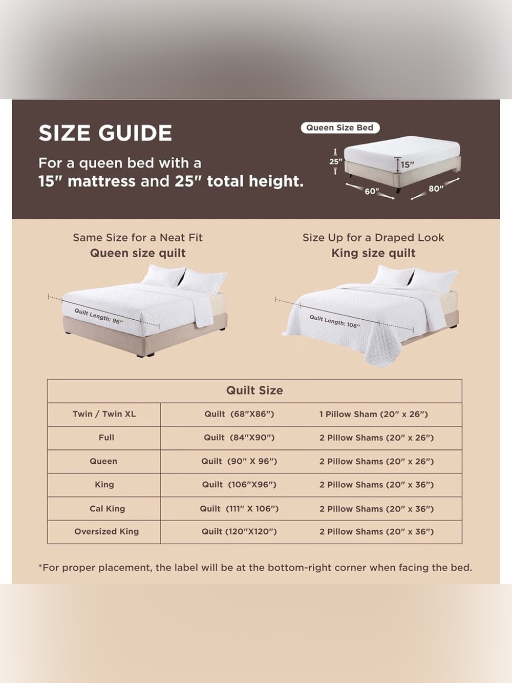 Bedsure Queen White Quilted Bedspread Set - Classic Hotel-Style Bedding - Picture 9 of 11
